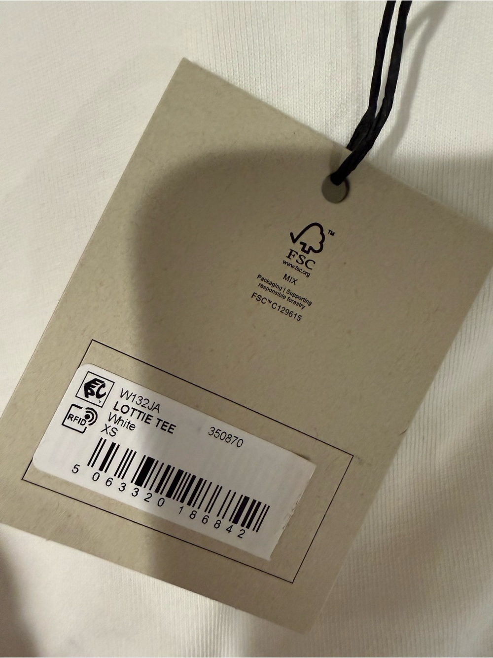 All Saints White Lottie Tee - Brand new size XS - Picture 4 of 4